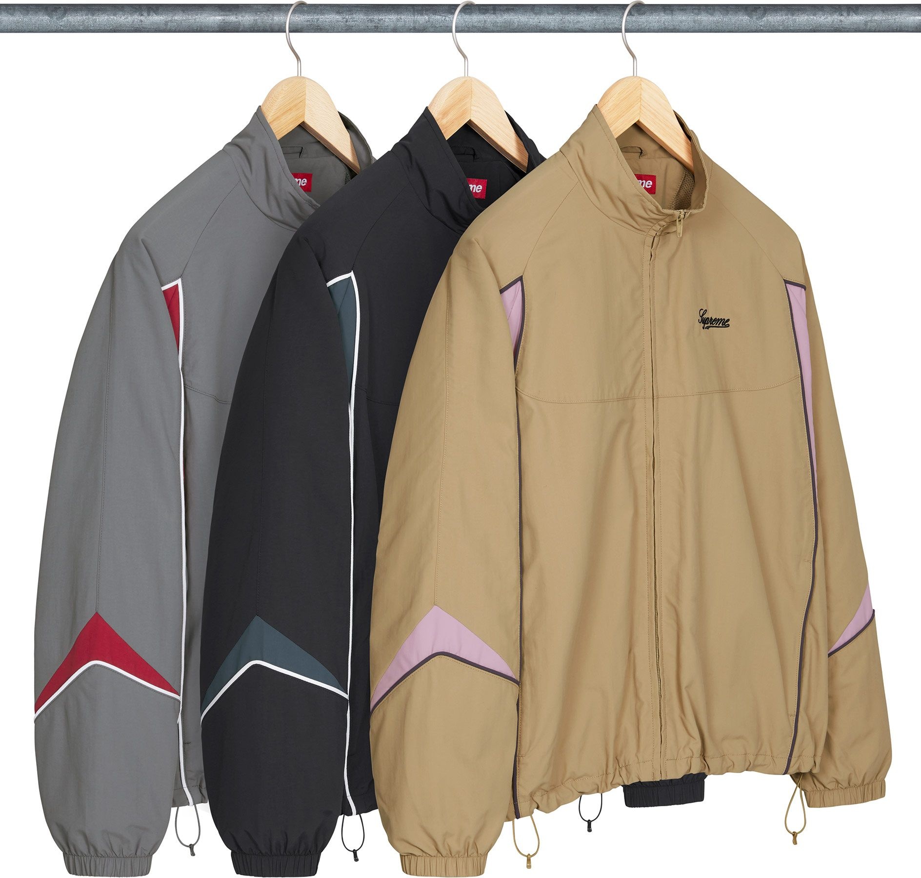 Contrast Piping Track Jacket